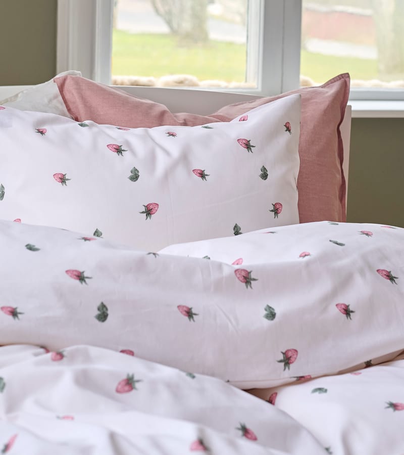 Påslakanset Enkelsäng 2-Dels Set Jordgubbsdröm - Textil & mattor - Sängkläder - Bäddset & påslakanset - Påslakanset dubbelsäng