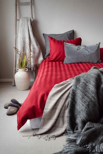 Påslakanset Enkelsäng 2-Dels Set Satin - Röd - Textil & mattor - Sängkläder - Bäddset & påslakanset - Påslakanset dubbelsäng