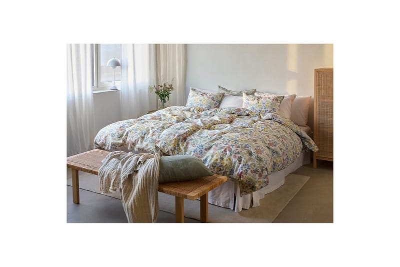 Påslakanset Enkelsäng 2-Dels Sommarblommor Multi - Textil & mattor - Sängkläder - Bäddset & påslakanset