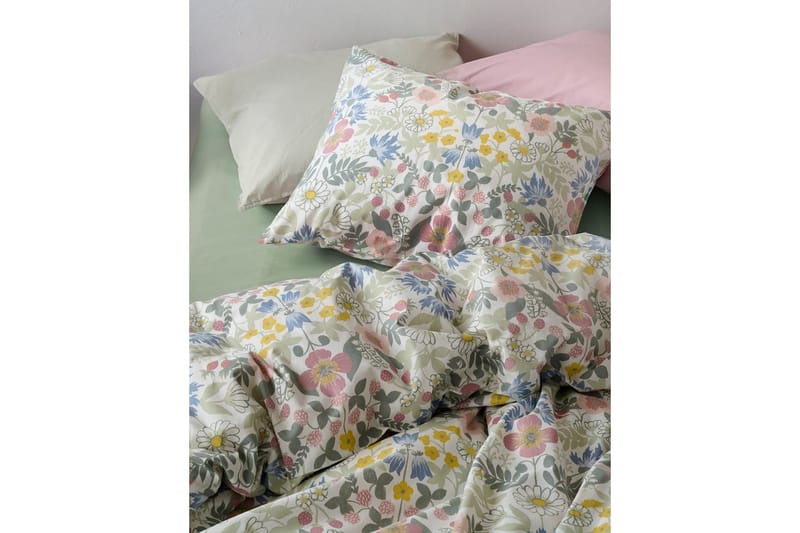 Påslakanset Enkelsäng 2-Dels Sommarblommor Multi - Textil & mattor - Sängkläder - Täcke