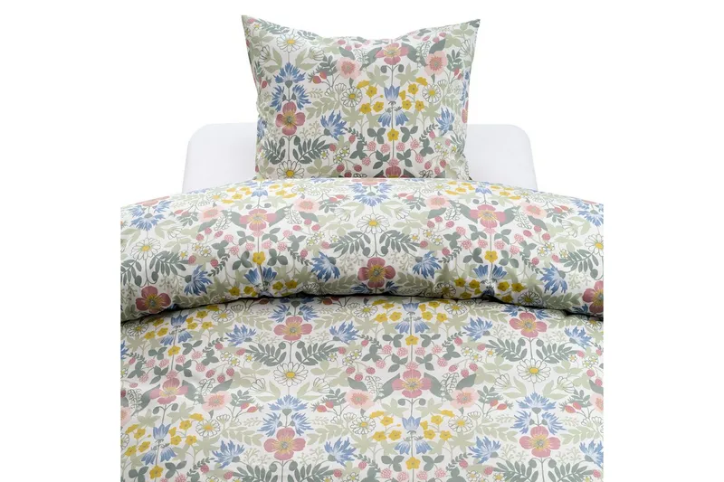 Påslakanset Enkelsäng 2-Dels Sommarblommor Multi