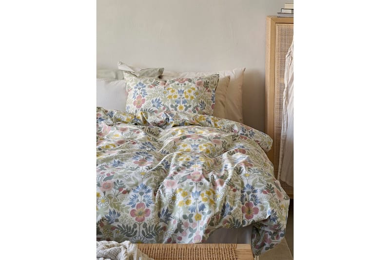 Påslakanset Enkelsäng 2-Dels Sommarblommor Multi - Textil & mattor - Sängkläder - Bäddset & påslakanset