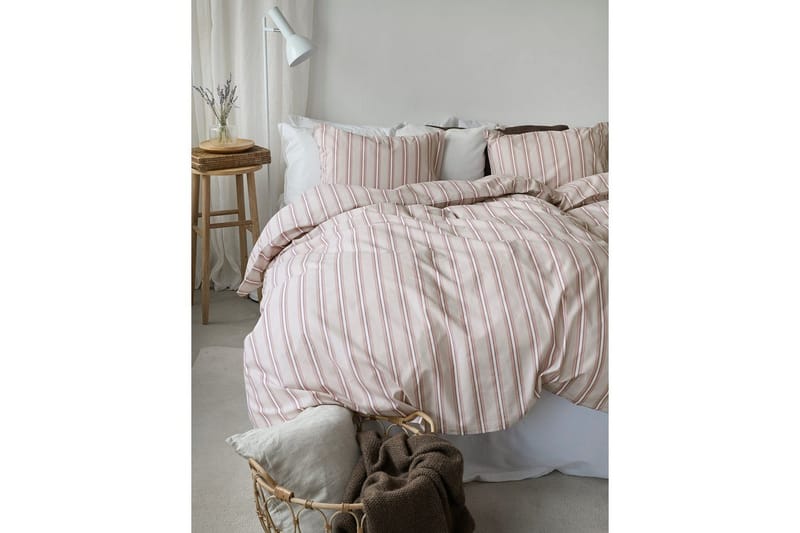 Påslakanset Enkelsäng 2-Dels Sunnan Rand - Rosa - Textil & mattor - Sängkläder - Bäddset & påslakanset