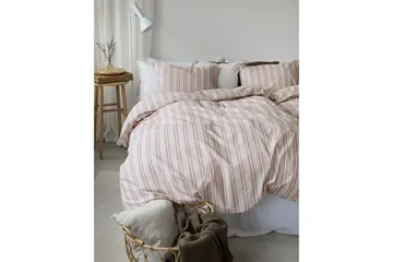 Påslakanset Enkelsäng 2-Dels Sunnan Rand - Rosa - Textil & mattor - Sängkläder - Bäddset & påslakanset