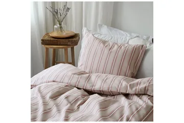 Påslakanset Enkelsäng 2-Dels Sunnan Rand - Rosa - Textil & mattor - Sängkläder - Bäddset & påslakanset