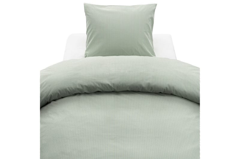 Påslakanset Enkelsäng 2-Dels Thelma Stripe - Grön - Textil & mattor - Sängkläder - Bäddset & påslakanset