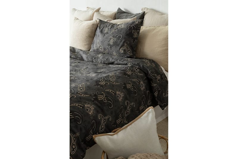 Påslakanset Enkelsäng 2-Dels Tilly - Svart - Textil & mattor - Sängkläder - Bäddset & påslakanset