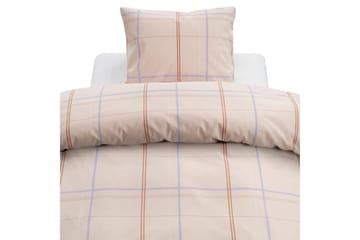 Påslakanset Enkelsäng 2-Dels Tyra Ruta - Lila - Textil & mattor - Sängkläder - Bäddset & påslakanset