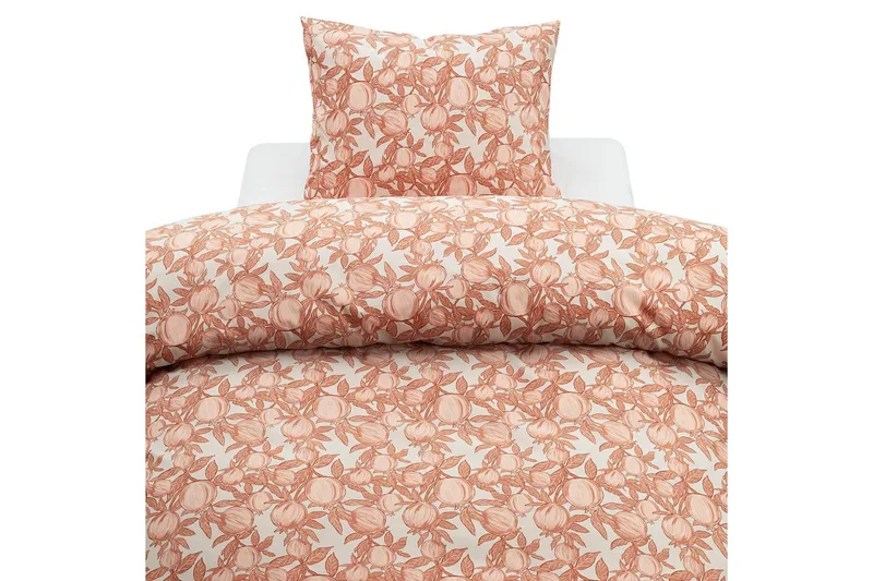 Påslakanset Enkelsäng 2-Dels Pomegranate, Peach