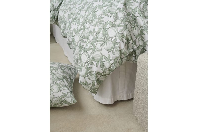 Påslakanset Enkelsäng 2-Dels Pomegranate - Grön - Textil & mattor - Sängkläder - Bäddset & påslakanset