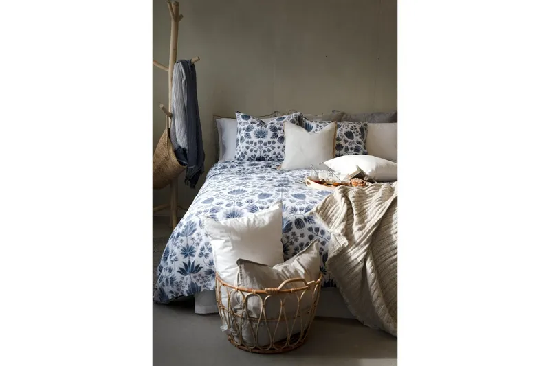 Påslakanset Enkelsäng Harmony 2-Dels Aster Blå - Textil & mattor - Sängkläder - Bäddset & påslakanset