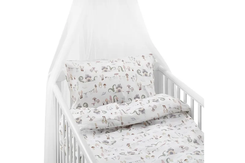 Påslakanset till Spjälsäng 2-Dels Fingal Pastell