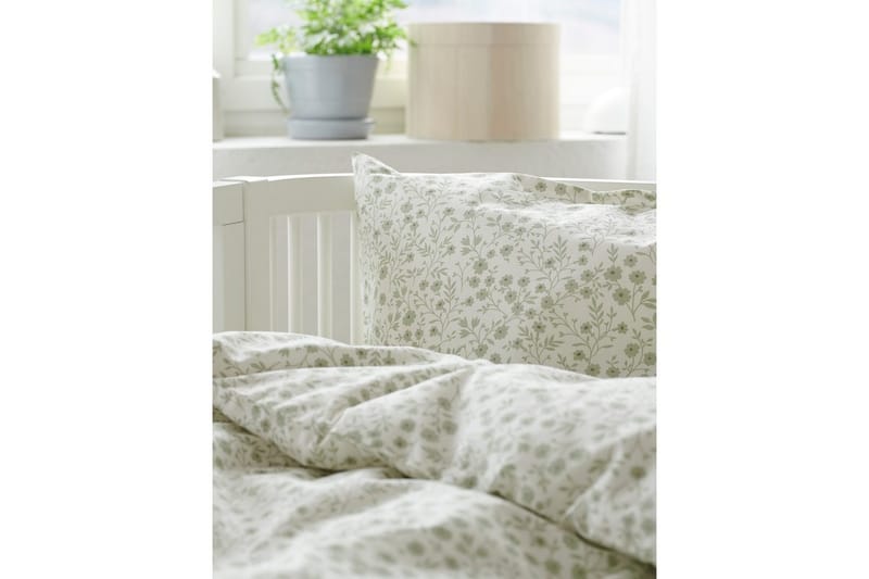Påslakanset till Spjälsäng 2-Dels Hedda - Grön - Textil & mattor - Sängkläder - Bäddset & påslakanset