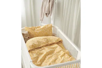 Påslakanset till Spjälsäng 2-Dels Hedda - Gul - Textil & mattor - Sängkläder - Bäddset & påslakanset