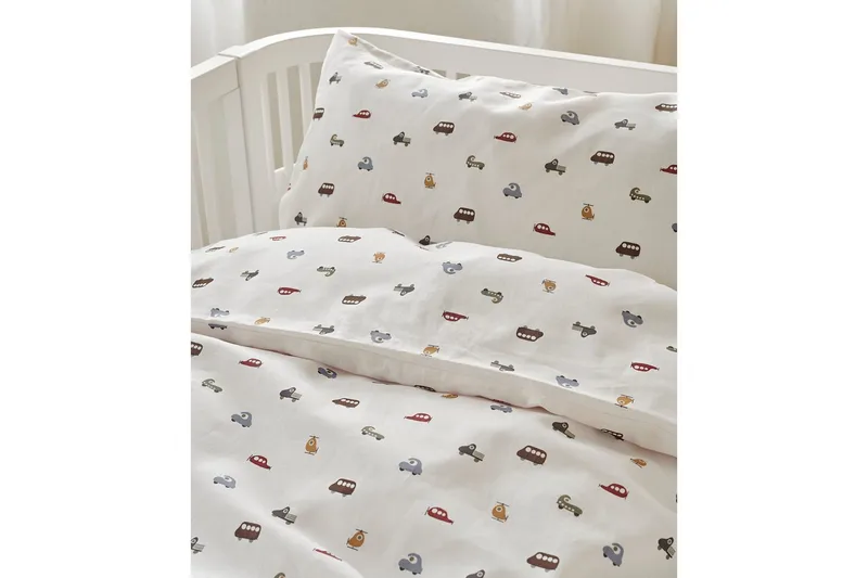 Påslakanset till Spjälsäng 2-Dels John Beige - Textil & mattor - Sängkläder - Bäddset & påslakanset