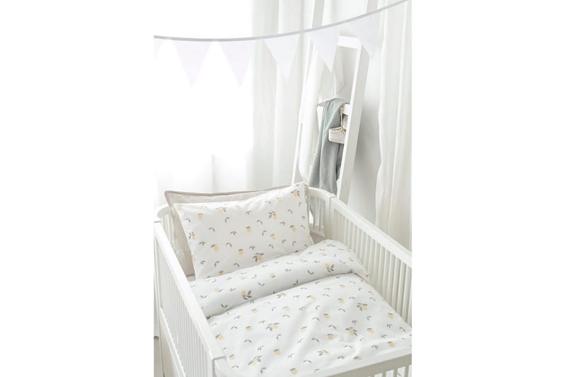 Påslakanset till Spjälsäng 2-Dels Lemons Gul - Textil & mattor - Sängkläder - Bäddset & påslakanset