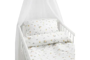 Påslakanset till Spjälsäng 2-Dels Lemons Gul - Textil & mattor - Sängkläder - Bäddset & påslakanset