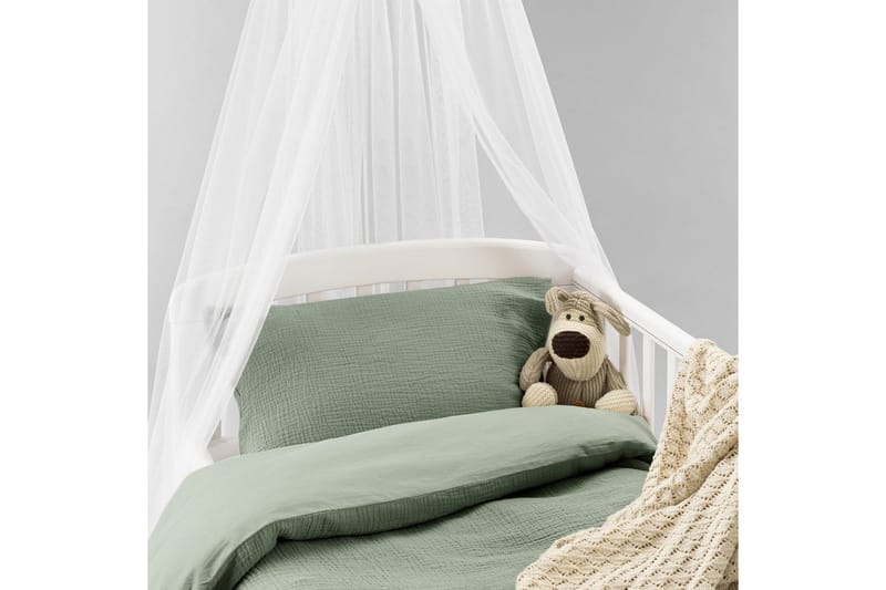 P åslakanset till Spjälsäng 2-Dels Rolling - Grön - Textil & mattor - Sängkläder - Bäddset & påslakanset