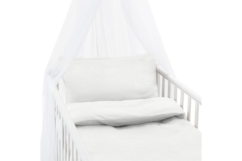 Påslakanset till Spjälsäng 2-Dels Rolling - Vit - Textil & mattor - Sängkläder - Bäddset & påslakanset