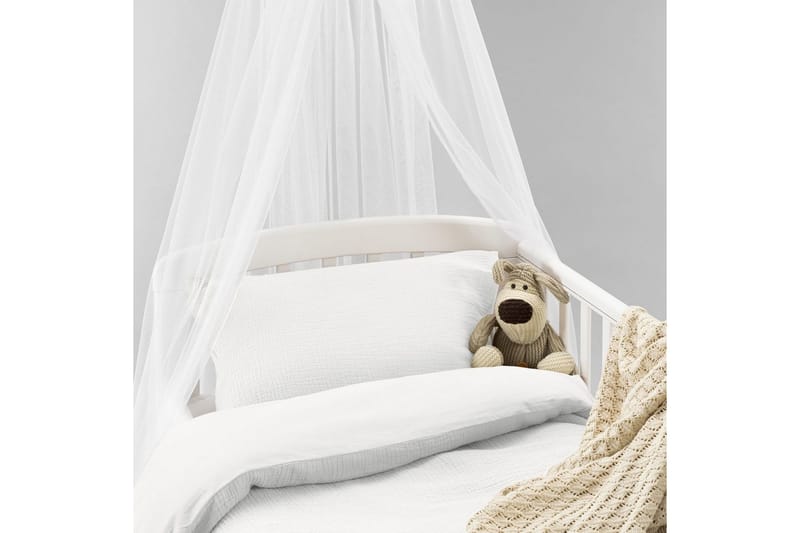 Påslakanset till Spjälsäng 2-Dels Rolling - Vit - Textil & mattor - Sängkläder - Bäddset & påslakanset