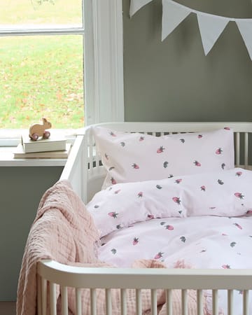 Påslakanset till Spjälsäng 2-Dels Set Jordgubbsdröm - Textil & mattor - Sängkläder - Bäddset & påslakanset - Påslakanset enkelsäng