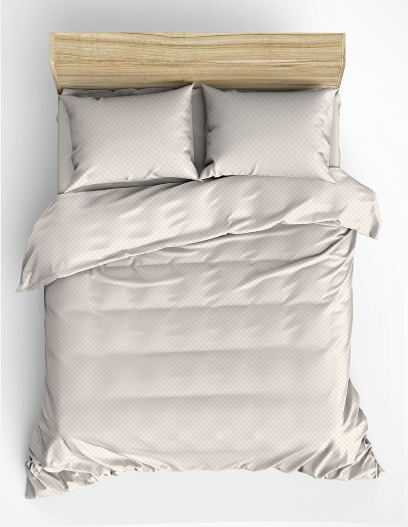 Plaid Bäddset 200x200 cm - Kräm - Textil & mattor - Sängkläder - Bäddset & påslakanset