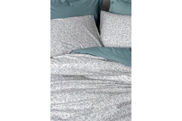 Ranforce Dubbel Täckeöverdrag Set Kiku Mint - Mintgrön - Textil & mattor - Sängkläder - Bäddset & påslakanset