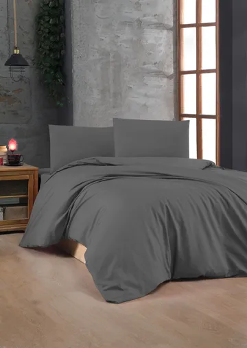 Torvenis Bäddset 140x200 cm - Antracit - Textil & mattor - Sängkläder - Bäddset & påslakanset