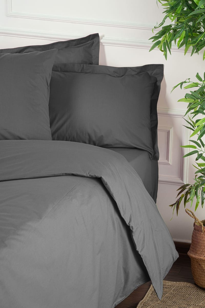 Torvenis Bäddset 140x200 cm - Antracit - Textil & mattor - Sängkläder - Bäddset & påslakanset