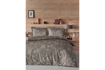 Bäddset Türkiz Dubbelt 4-dels Ranforce - Brun|Vit - Textil & mattor - Sängkläder - Bäddset & påslakanset