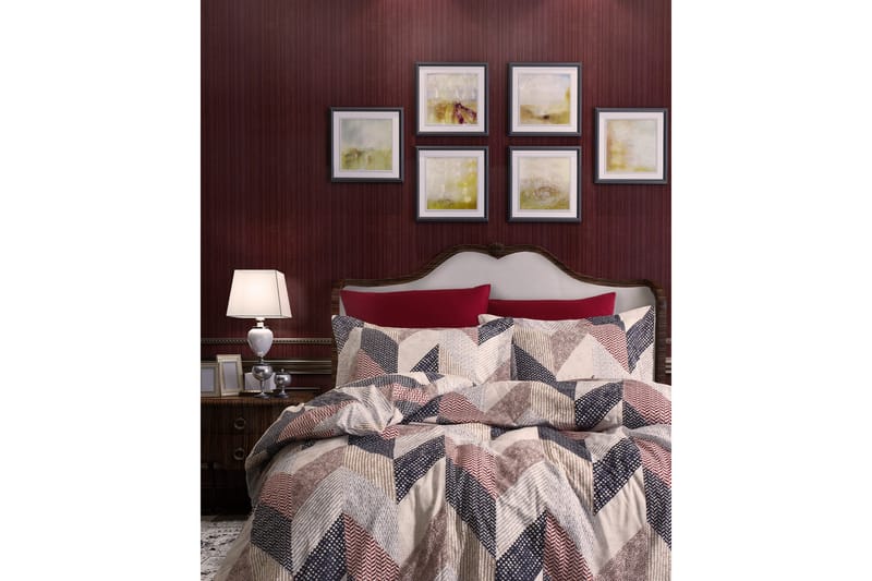 Bäddset Türkiz Enkelt 3-dels Ranforce, Creme|Brun|Beige