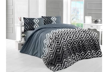 Bäddset Victoria Dubbelt 4-dels - Grå|Svart|Vit - Textil & mattor - Sängkläder - Bäddset & påslakanset