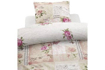 Bäddset Vintage Gala Set Offwhite/Rosa - Franzén - Textil & mattor - Sängkläder - Bäddset & påslakanset