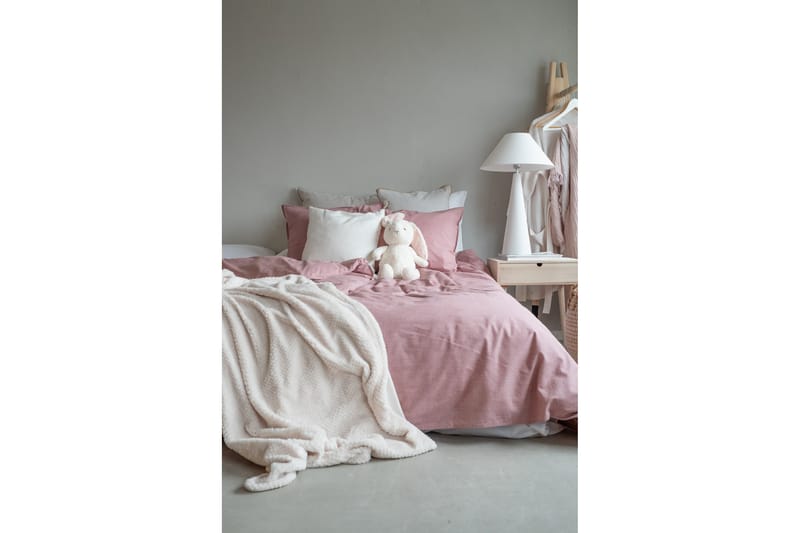 Bäddset Washed 150x210/50x60 cm 2-pack - Rosa - Textil & mattor - Sängkläder - Bäddset & påslakanset