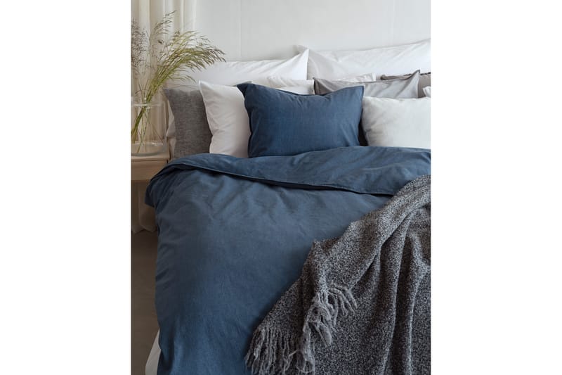 Bäddset Washed 2-dels 150x210 cm Marinblå - Borganäs - Textil & mattor - Sängkläder - Bäddset & påslakanset