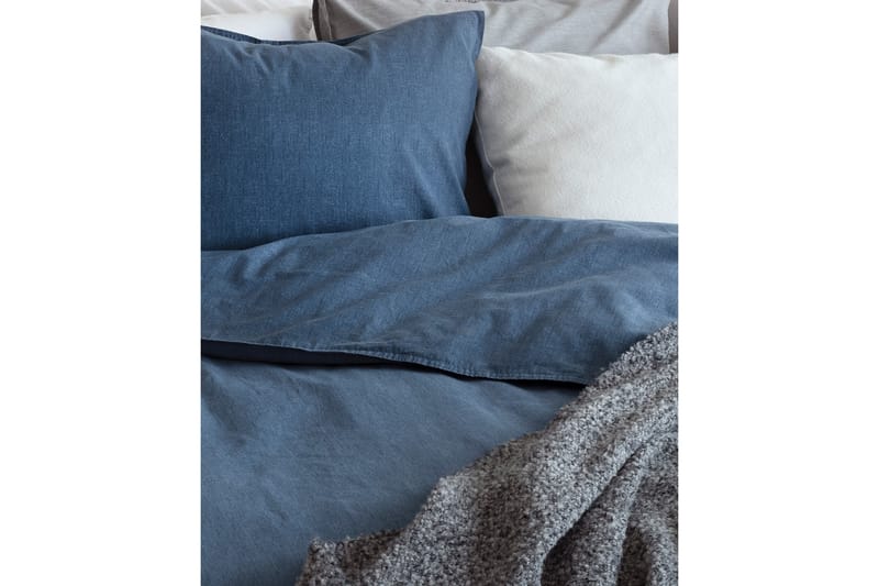Bäddset Washed 2-dels 150x210 cm Marinblå - Borganäs - Bäddset & påslakanset - Sängkläder - Påslakanset dubbelsäng