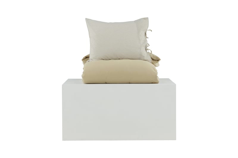 Bäddset Whitecroft 2-Dels 150x200/50x60 cm - Beige - Bäddset & påslakanset - Sängkläder - Påslakanset dubbelsäng