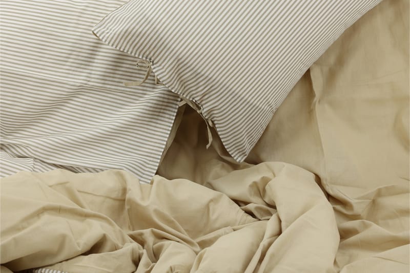 Bäddset Whitecroft 2-Dels 150x200/50x60 cm - Beige - Bäddset & påslakanset - Sängkläder - Påslakanset dubbelsäng