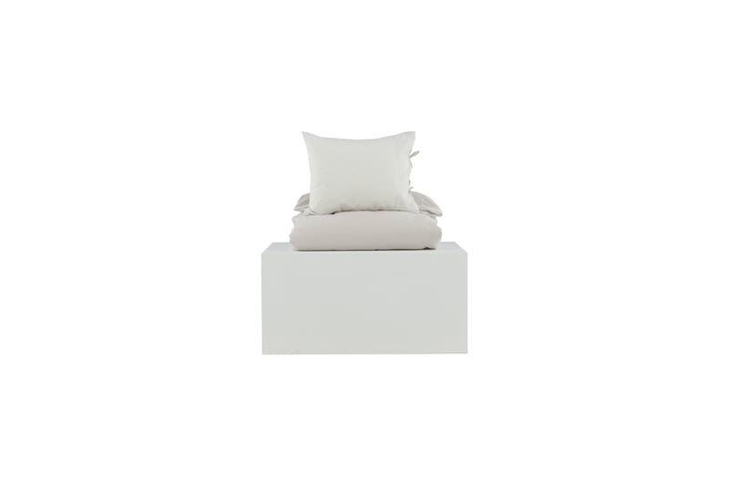 Bäddset Whitecroft 2-Dels 150x200/50x60 cm - Ljusgrå - Bäddset & påslakanset - Sängkläder - Påslakanset dubbelsäng