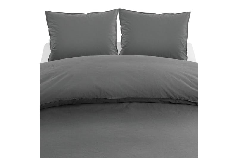 Bäddset Percale 3-Dels 210x220/50x60 cm Grå, Borganäs