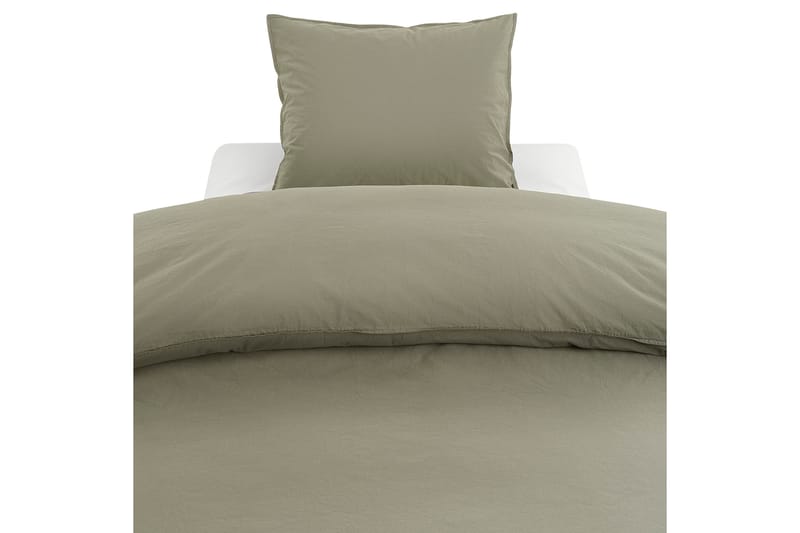 Bäddset Percale 3-Dels 210x220/50x60 cm Grön - Borganäs - Textil & mattor - Sängkläder - Bäddset & påslakanset