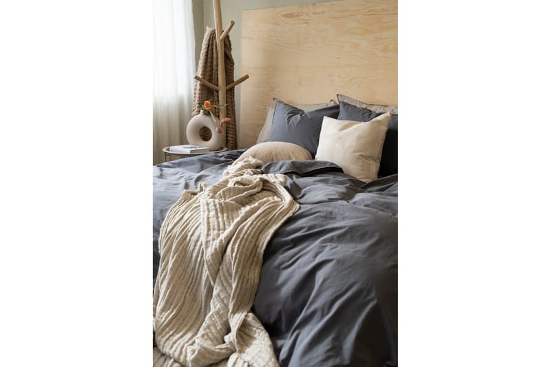 Bäddset Percale 3-Dels 210x220/50x60 cm Midnattblå - Borganäs - Textil & mattor - Sängkläder - Bäddset & påslakanset