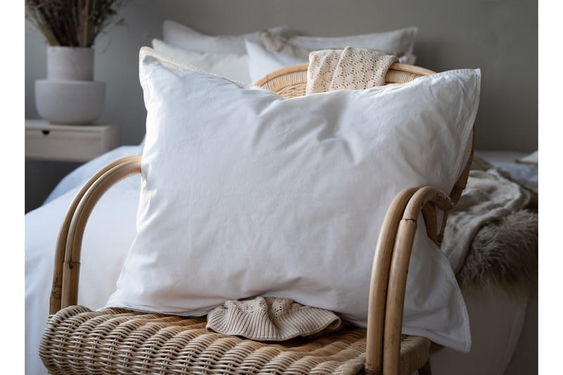 Bäddset Percale 150x210/50x60 cm 2-pack Vit - Borganäs - Textil & mattor - Sängkläder - Bäddset & påslakanset