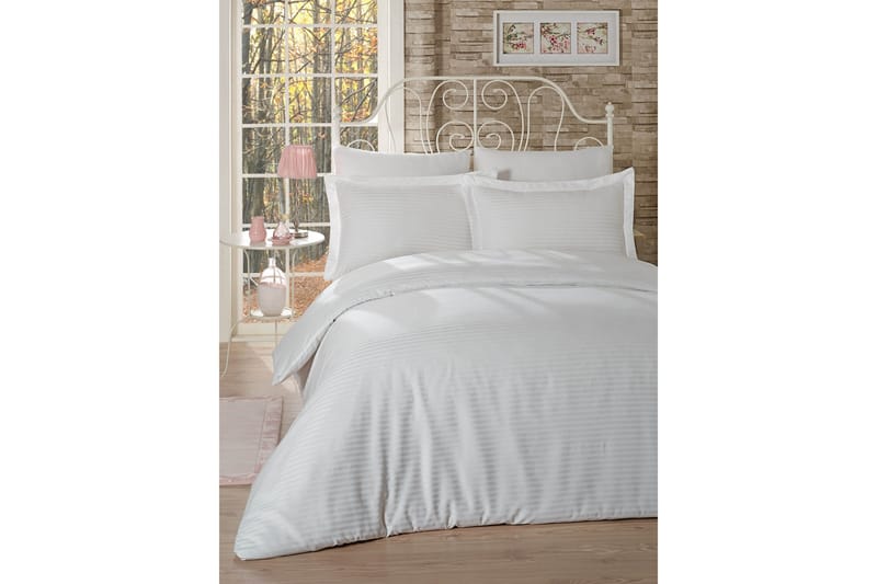 Bäddset Primacasa by Türkiz Satin, Vit