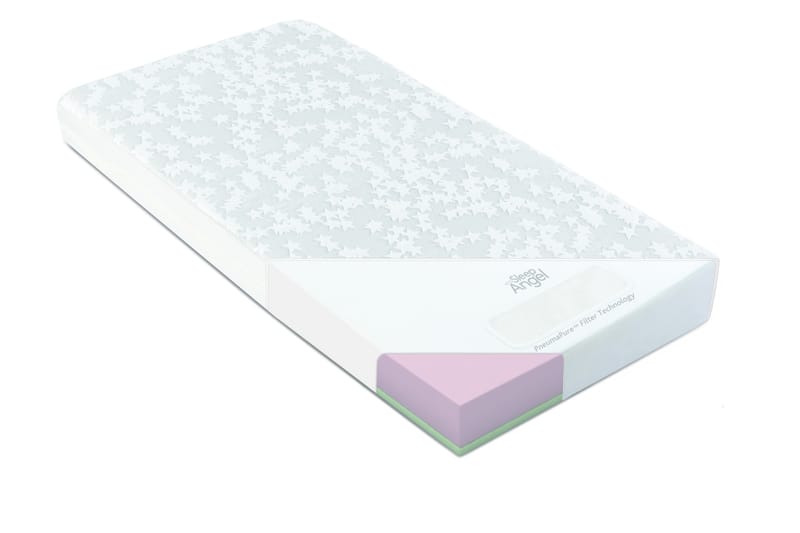 Barnmadrass 60x120 cm med Madrassöverdrag Vit - Resårbotten barn & barn madrasser - Sängkläder