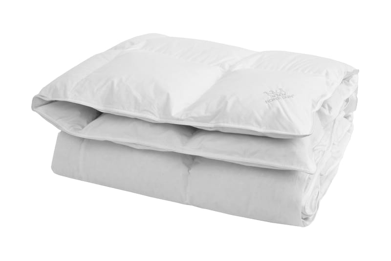Elegant Täcke Extra Light King Size Vitt 230x220 - Norsk Dun - Dubbeltäcke - Duntäcke - Sängkläder - Täcke