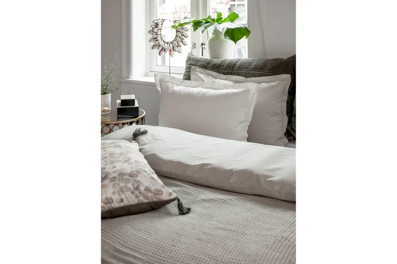 Eliso Bäddset 220x230 cm - Vit - Textil & mattor - Sängkläder - Bäddset & påslakanset - Påslakanset dubbelsäng