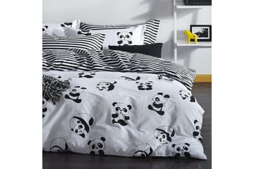 EnLora Home Bäddset Dubbelt 4-dels - Svart/Vit - Textil & mattor - Sängkläder - Bäddset & påslakanset