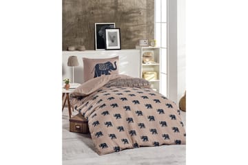 EnLora Home Bäddset Enkelt 2-dels - Beige/Blå - Textil & mattor - Sängkläder