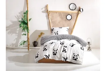 EnLora Home Bäddset Enkelt 3-dels - Svart/Vit - Textil & mattor - Sängkläder